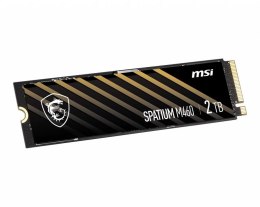 MSI Dysk SSD MSI SPATIUM M460 2TB PCIe 4.0 NVMe M.2 2280 (4900/4400 MB/s) 3D NAND