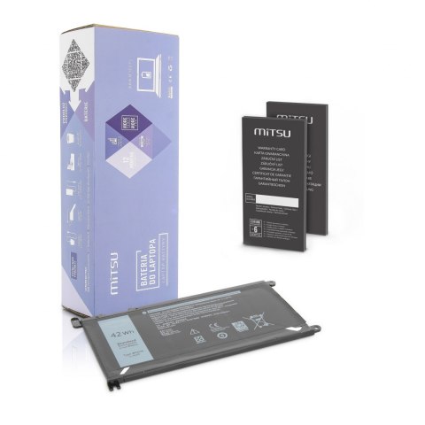 Bateria Mitsu do Dell Vostro 14 (5468), Inspiron 15 (5568) - 3100mAh Bateria Mitsu do Dell Vostro 14 (5468), Inspiron 15 (5568) - 3100mAh