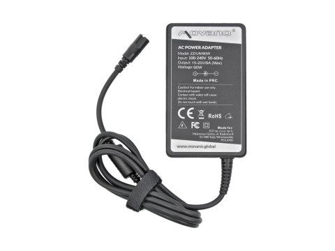 Zasilacz Movano uniwersalny 90W - 10 wtyków - slim