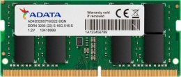 ADATA Pamięć SODIMM DDR4 ADATA Premier 16GB (1x16GB) 3200MHz CL22 1,2V Green