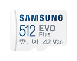Samsung Karta pamięci Samsung EVO Plus microSDXC 512GB (130 MB/s) + adapter