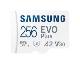 Samsung Karta pamięci Samsung EVO Plus microSDXC 256GB (130 MB/s) + adapter
