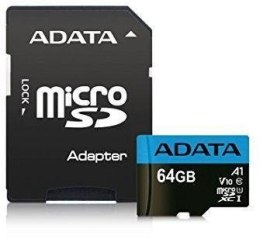 ADATA Karta pamięci ADATA microSDXC/SDHC Premier 64GB UHS-I Class 10 + adapter