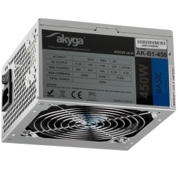 AKYGA Zasilacz ATX 450W Akyga Basic AK-B1-450 Fan12cm P4 3xSATA