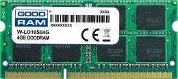 Goodram Pamięć SODIMM DDR3 GOODRAM 4GB 1600MHz ded. do LENOVO (W-LO16S04G)