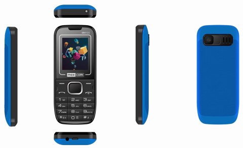 MAXCOM Telefon MaxCom MM 135 czarno-niebieski