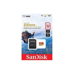 SanDisk Karta pamięci MicroSDHC SanDisk Extreme 32GB 100/60 MB/s A1 Class 10 V30 UHS-I U3 - GoPro
