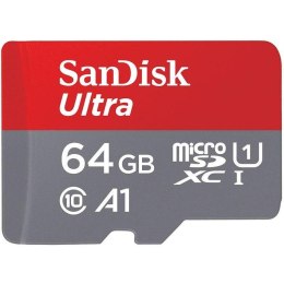 SanDisk Karta pamięci MicroSDHC SanDisk ULTRA ANDROID 64GB 120MB/s UHS-I Class 10 + adapter