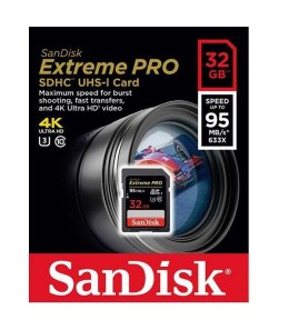 SanDisk Karta pamięci SanDisk Extreme Pro SDHC 32GB 95/90 MB/s V30 UHS-I (UHS 3)