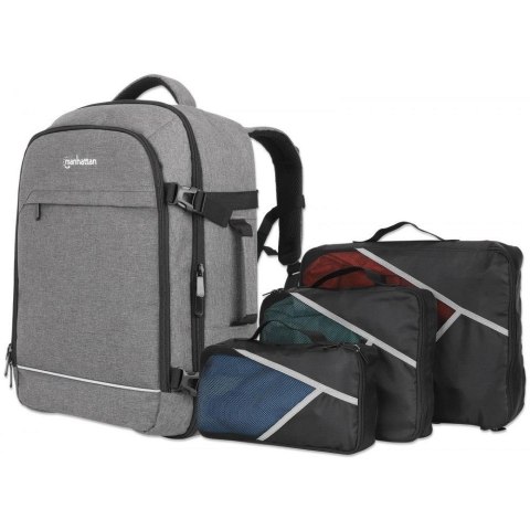 Manhattan Plecak do notebooka Manhattan 17.3" 40l podróżny szary Manhattan Plecak do notebooka Manhattan 17.3" 40l podróżny szary
