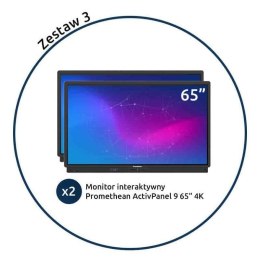 Promethean Zestaw interaktywny Wariant 3 - 2x Monitor interaktywny Promethean AP 9