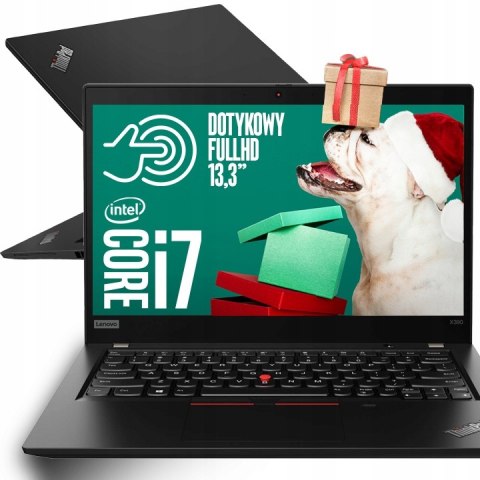 Mały Laptop Lenovo 14 ThinkPad X390 i7 RAM 16GB SSD 256GB NVMe Dotykowy FHD