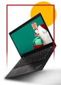 Mały Laptop Lenovo 14 ThinkPad X390 i7 RAM 16GB SSD 256GB NVMe Dotykowy FHD