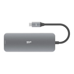 SILICON POWER Stacja dokująca Silicon Power SR30 8in1 HDMI SD USB-C USB-A RJ45 PD 100W