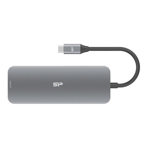 Silicon Power Stacja dokująca Silicon Power SR30 8in1 HDMI SD USB-C USB-A RJ45 PD 100W Silicon Power Stacja dokująca Silicon Power SR30 8in1 HDMI SD USB-C USB-A RJ45 PD 100W