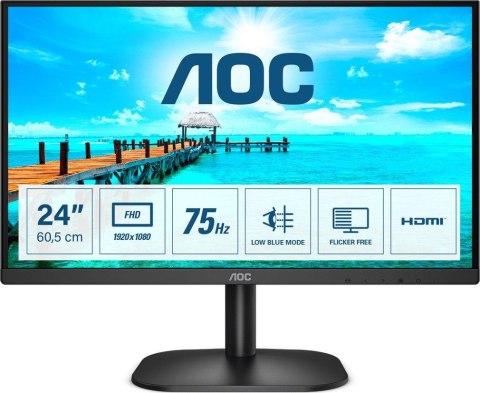 AOC Monitor AOC 23,8" 24B2XDM VGA DVI