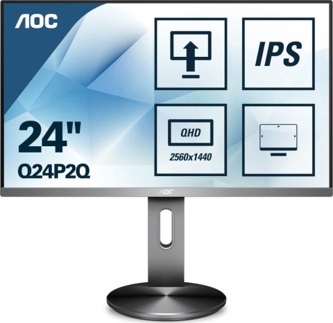 AOC Monitor AOC 23,8" Q24P2Q VGA HDMI DP 4xUSB 3.1 głośniki