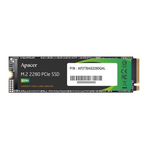 Apacer Dysk SSD Apacer AS2280Q4L 1TB M.2 2280 PCIe Gen4x4 (3600/3000 MB/s) 3D NAND Apacer Dysk SSD Apacer AS2280Q4L 1TB M.2 2280 PCIe Gen4x4 (3600/3000 MB/s) 3D NAND