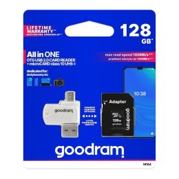 Goodram Karta pamięci microSDHC GOODRAM 128GB M1A4 UHS-I + Adapter
