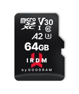 Goodram Karta pamięci microSDHC GOODRAM 64GB IRDM-A2 UHS + adapter