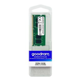 Goodram Pamięć SODIMM DDR4 GOODRAM 32GB (1x32GB) 3200MHz CL22 1.2V