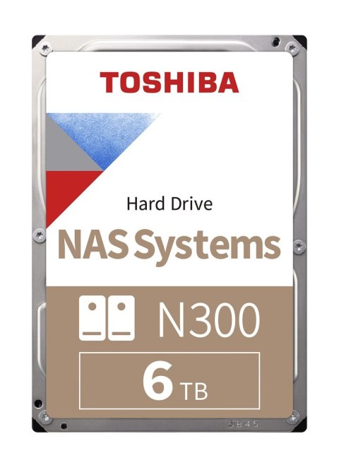 TOSHIBA Dysk Toshiba N300 HDWG460UZSVA 6TB 3,5" 7200 256MB SATA III NAS BULK
