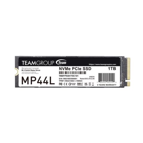 Team Group Dysk SSD Team Group MP44L 1TB M.2 PCIe NVMe Gen4 x4 (5000/4500) SLC