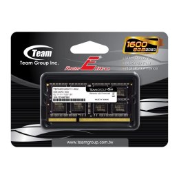 Team Group Pamięć SODIMM DDR3 Team Group Elite 8GB (1x8GB) 1600MHz CL11 1,5V