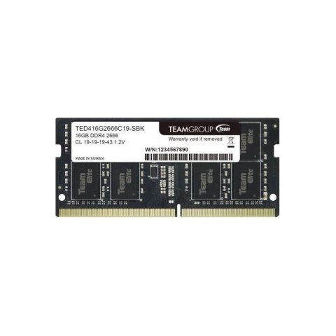 Team Group Pamięć SODIMM DDR4 Team Group Elite 16GB (1x16GB) 2666MHz CL19 1,2V