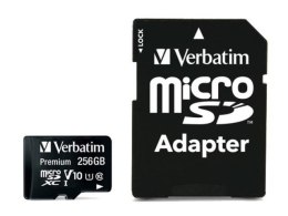 VERBATIM Karta pamięci Micro SDXC Verbatim 256GB Class 10 UHS-1 + adapter SD