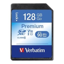 VERBATIM Karta pamięci SDXC Verbatim Premium U1 128GB (90 MB/s) Class 10 UHS-1 V10