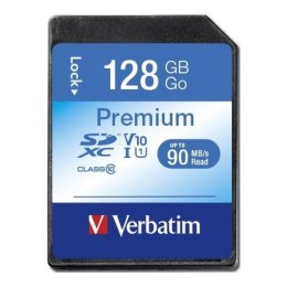 Verbatim Karta pamięci SDXC Verbatim Premium U1 128GB (90 MB/s) Class 10 UHS-1 V10