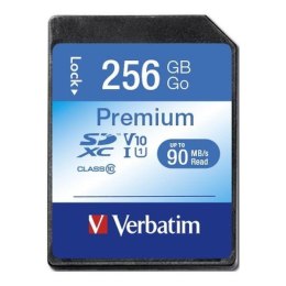 Verbatim Karta pamięci SDXC Verbatim Premium U1 256GB (90 MB/s) Class 10 UHS-1 V10