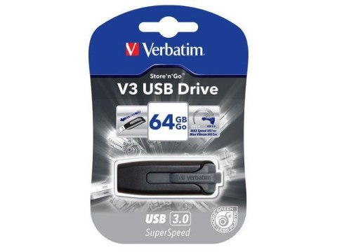 Verbatim Pendrive Verbatim 64GB V3 USB 3.0 Verbatim Pendrive Verbatim 64GB V3 USB 3.0