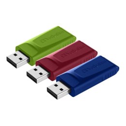 VERBATIM Pendrive Verbatim Store 'n' Go Slider 16GB USB 2.0 (3-pack)