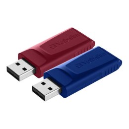 VERBATIM Pendrive Verbatim Store 'n' Go Slider 32GB USB 2.0 (2-pack)