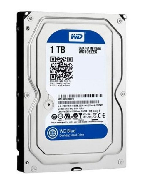 Western Digital Dysk WD Blue™ WD10EZEX 1TB 3,5" 7200 64MB SATA III Western Digital Dysk WD Blue™ WD10EZEX 1TB 3,5" 7200 64MB SATA III