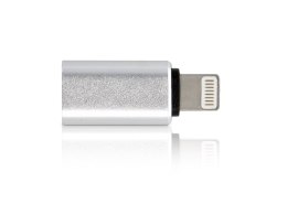 Adapter / przejściówka Lightning do USB-C (silver)