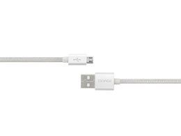 Kabel ROMOSS micro USB (ładowanie, komunikacja) - silver / srebrny