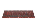 Klawiatura laptopa do Acer Nitro 5 AN515 - taśma 28pin czerwona (numeryczna, podświetlana)