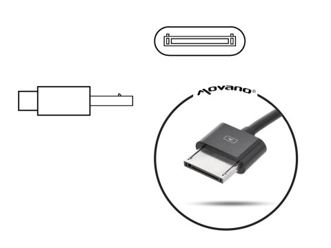 Zasilacz Movano 15v 1.2a (30 pin) 18W, TF600 do Tablet Asus Zasilacz Movano 15v 1.2a (30 pin) 18W, TF600 do Tablet Asus