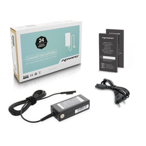 Zasilacz Movano 15v 2.58a (multipin) 38W do Tablet Microsoft Surface Pro Zasilacz Movano 15v 2.58a (multipin) 38W do Tablet Microsoft Surface Pro