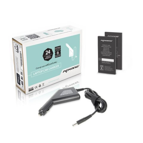 Zasilacz samochodowy Movano 19.5v 3.34a (4.5x3.0 pin) 65W do Dell Zasilacz samochodowy Movano 19.5v 3.34a (4.5x3.0 pin) 65W do Dell