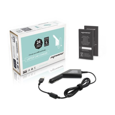 Zasilacz samochodowy Movano 20v 3.25a (prostokątny 11.0x4.5 pin - Yoga) 65W do Lenovo Zasilacz samochodowy Movano 20v 3.25a (prostokątny 11.0x4.5 pin - Yoga) 65W do Lenovo