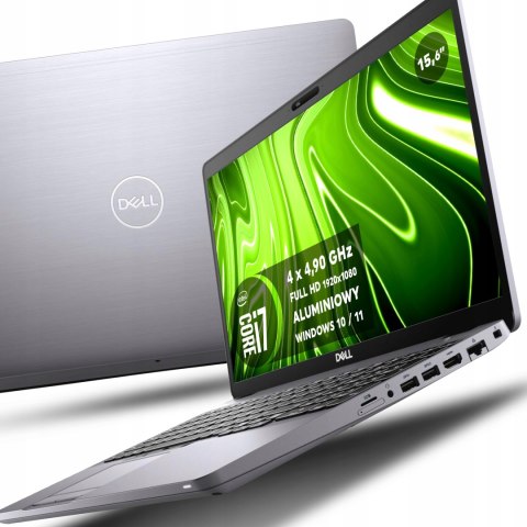 Laptop Dell ALUMINIUM szczotkowane i7 4x4,90GHz SSD NVMe! Thunderbolt RJ-45