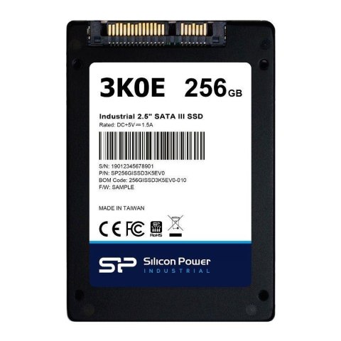 Silicon Power Dysk SSD Silicon Power 3K0E Industrial 256GB 2.5" SATA3 (540/470 MB/s)