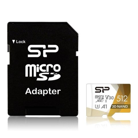 Silicon Power Karta pamięci Silicon Power microSDXC Superior Pro 512GB V30 UHS-1 U3 A1 + adapter microSD-SD Silicon Power Karta pamięci Silicon Power microSDXC Superior Pro 512GB V30 UHS-1 U3 A1 + adapter microSD-SD
