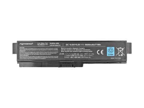Bateria Movano do Toshiba L700, L730, L750 (6600mAh) Bateria Movano do Toshiba L700, L730, L750 (6600mAh)