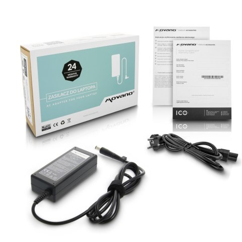Zasilacz Movano 19.5v 3.33a (7.4x5.0 pin) 65W do HP Zasilacz Movano 19.5v 3.33a (7.4x5.0 pin) 65W do HP