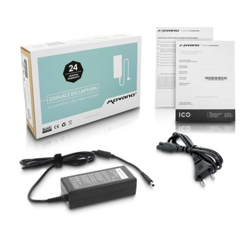 Zasilacz Movano 19.5v 3.34a (4.5x3.0 pin) 65W do Dell Zasilacz Movano 19.5v 3.34a (4.5x3.0 pin) 65W do Dell